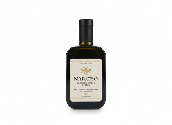 Narciso – Olio Extra Vergine di Oliva-Nocellara del Belice-Flasche (0,5L)