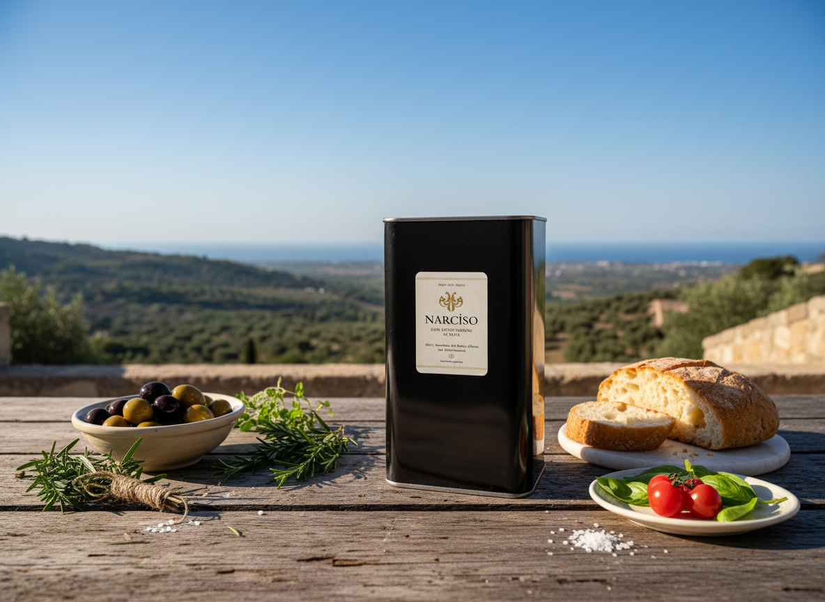 Narciso – Olio Extra Vergine di Oliva-Nocellara del Belice- Kanister- 3 Liter - Bild 2