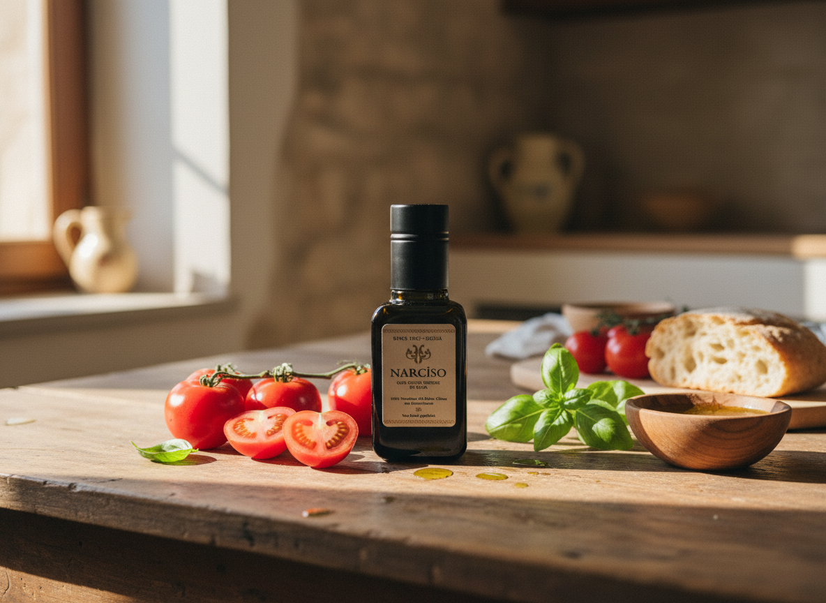 Narciso – Olio Extra Vergine di Oliva-Nocellara del Belice-Flasche (0,1L) - Bild 3