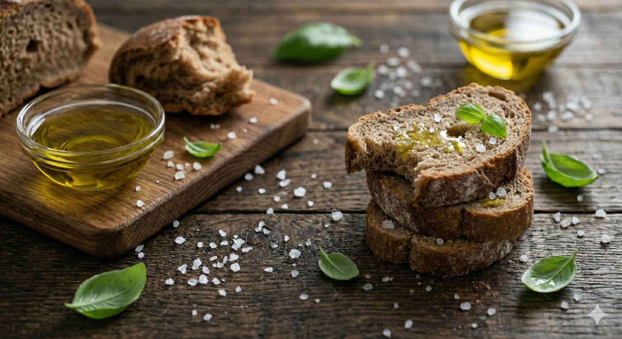 Olio Narciso mit frischem Brot